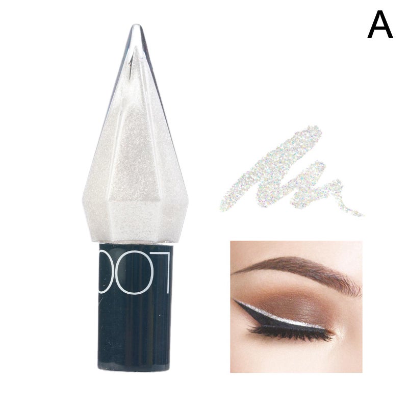 Pearl Diamond Liquid Eyeshadow in 5 Colors, Mini Eyeliner with Glitter, Smooth and Smooth Finish, Fine Brush Head, Cross-border Wholesale